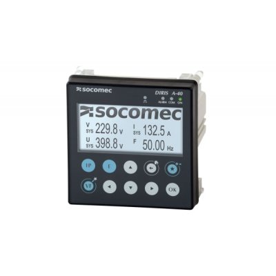 Socomec 48250500 Socomec DIRIS A40 1, 3 Phase Power Monitoring Device with Pulse Output