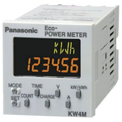 Panasonic AKW5111 1, 3 Phase LCD Digital Power Meter with Pulse Output