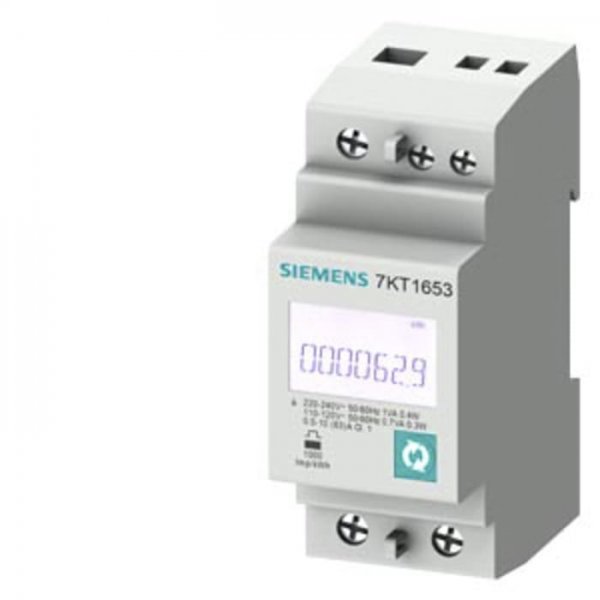 Siemens 7KT1655 PAC1600 1 Phase LCD Digital Power Meter with Pulse Output