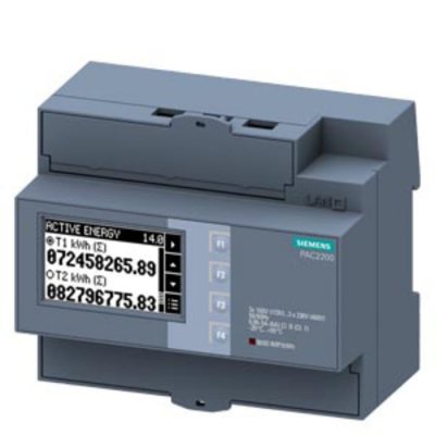 Siemens 7KM2200-2EA30-1CA1 3 Phase LCD Digital Power Meter, 90mm Cutout Height