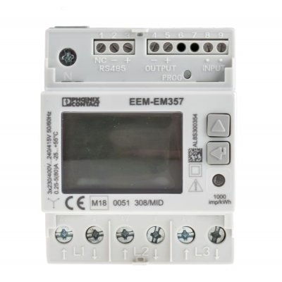 Phoenix Contact 2908588 EEM-EM357 3 Phase Digital Power Meter with Pulse Output