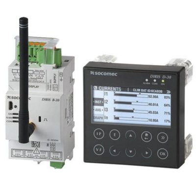 Socomec 48290200 DIRIS D-30 3 Phase LCD Digital Power Meter