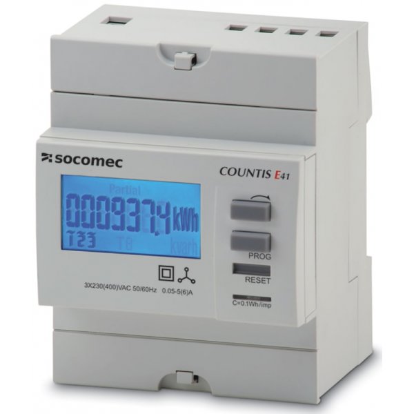 Socomec 48503063 Countis E41 3 Phase Backlit LCD Digital Power Meter