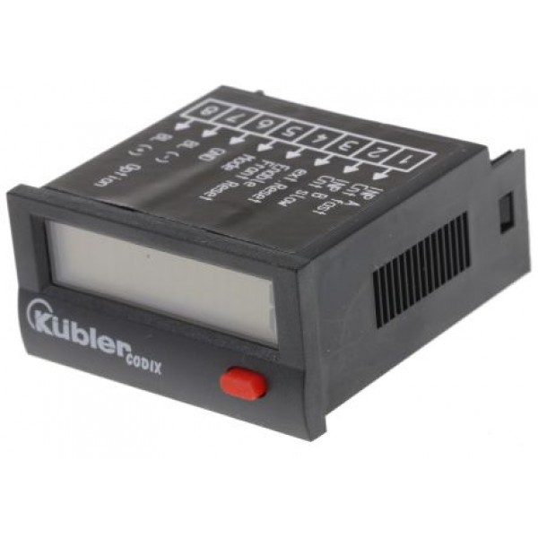 Kubler 6.130.012.862 8 Digit LCD Digital Counter 12kHz