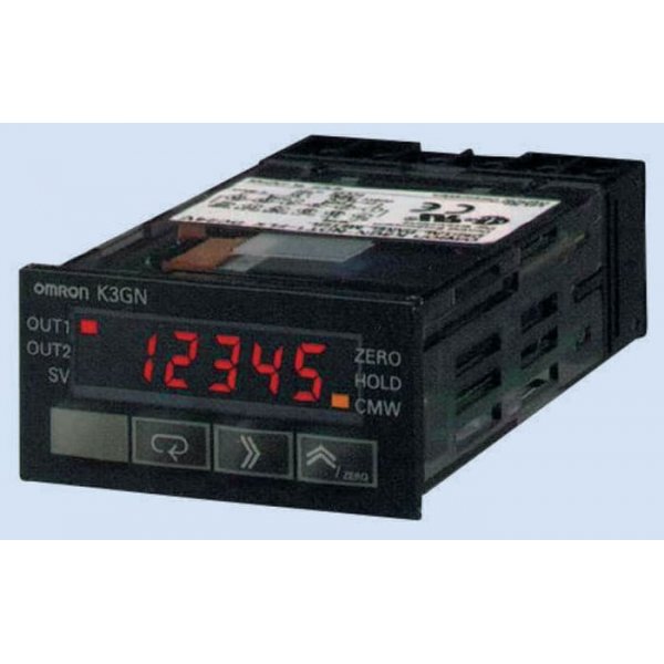Omron K3GN-PDC-FLK 24 VDC LCD Digital Panel Multi-Function Meter for Current, Voltage