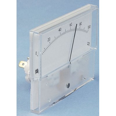 Sifam Tinsley IS 11009 Analogue Panel Ammeter 20mA DC, 32.3mm x 73.7mm, ±1.5 % Moving Coil