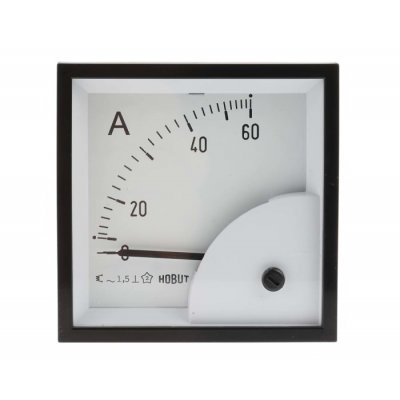 HOBUT D72MIS60A/1-001 Analogue Panel Ammeter 0/60A Direct Connected AC