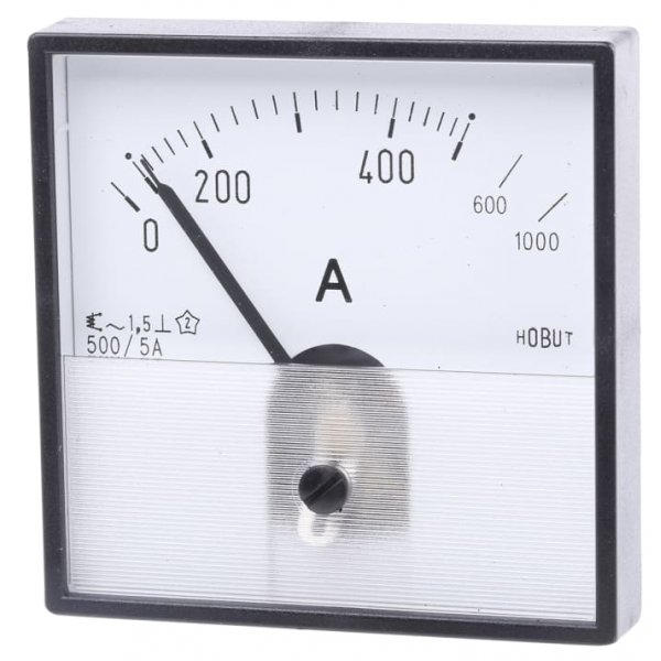 HOBUT PD72MIS5A2/2-001 Analogue Panel Ammeter 0/500/100A For 500/5A CT AC
