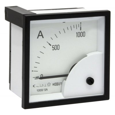 HOBUT D72SD5A/0-1000A Analogue Panel Ammeter 0/1000A For 1000/5A CT AC