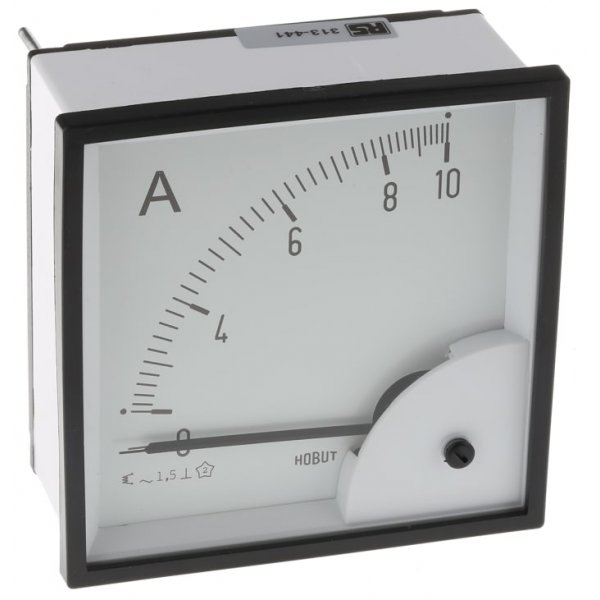 HOBUT D96MIS10A/1-001 Analogue Panel Ammeter 0/10A Direct Connected AC