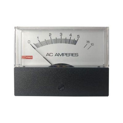 RS PRO 186-2514 Analogue Panel Ammeter 10 (Input)A AC, 76mm x 74mm, ±1.5 %