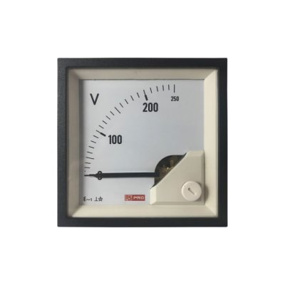 RS PRO 186-2455 Analogue Panel Ammeter AC, 72mm x 72mm, 1 % Moving Iron