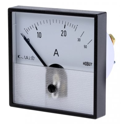 HOBUT PD72MIS25A2/1-001 Analogue Panel Ammeter 0/25/50A Direct Connected AC