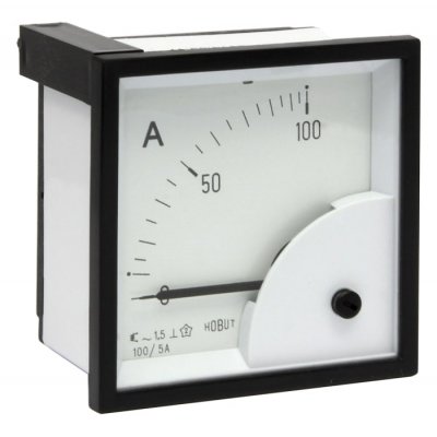 HOBUT D72SD5A/0-100A Analogue Panel Ammeter 0/100A For 100/5A CT AC