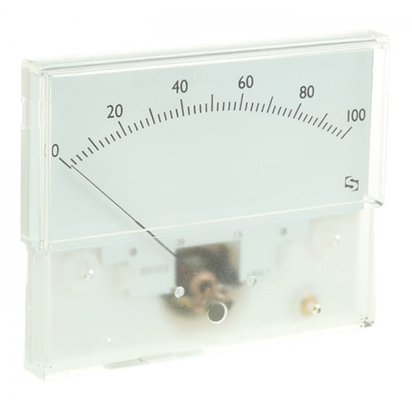 Sifam Tinsley IS 11012 Analogue Panel Ammeter 1mA DC, 40.5mm x 91.5mm