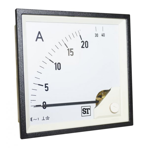 Sifam Tinsley EQ94-I1522N1CAW0ST Analogue Panel Ammeter 20A AC, 92mm x 92mm