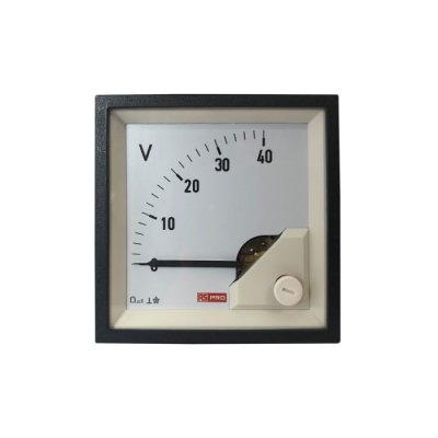 RS PRO 186-2497 Analogue Panel Ammeter DC, 72mm x 72mm, 1 % Moving Coil