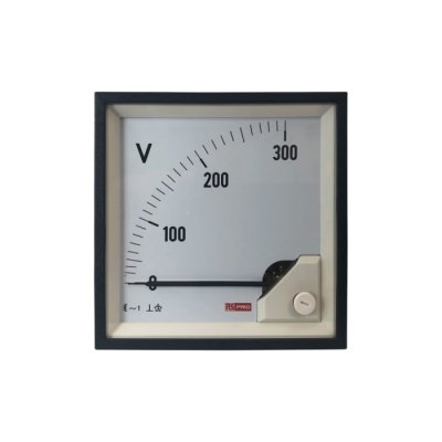 RS PRO 186-2472 Analogue Panel Ammeter AC, 96mm x 96mm, 1 % Moving Iron