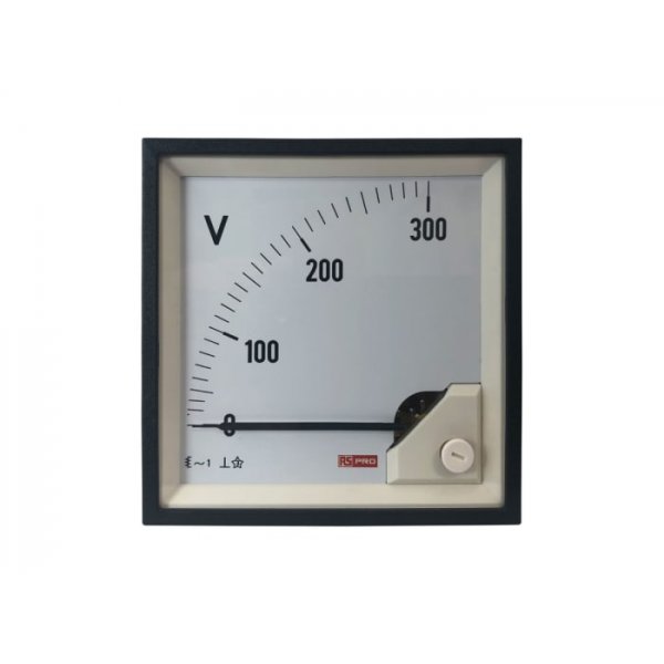 RS PRO 186-2472 Analogue Panel Ammeter AC, 96mm x 96mm, 1 % Moving Iron