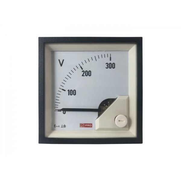 RS PRO 186-2456 RS PRO Analogue Panel Ammeter AC, 72mm x 72mm, 1 % Moving Iron
