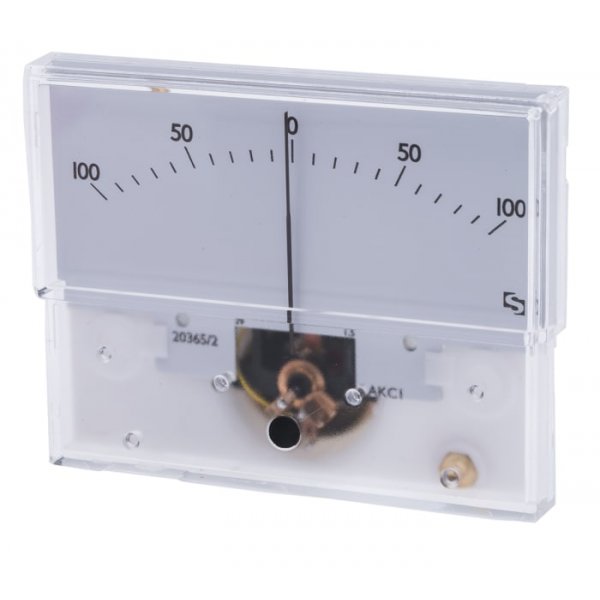 Sifam Tinsley IS 11005 Analogue Panel Ammeter 50μA DC, 32.3mm x 73.7mm