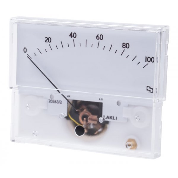 Sifam Tinsley IS 11003 Analogue Panel Ammeter 1mA DC, 32.3mm x 73.7mm