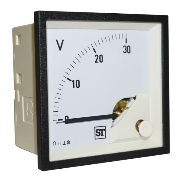 Sifam Tinsley PQ94-I12L2N1CAW0ST Analogue Panel Ammeter 1mA DC, 92mm x 92mm
