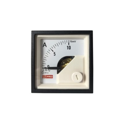 RS PRO 186-2479 Analogue Panel Ammeter DC, 48mm x 48mm, 1 % Moving Coil