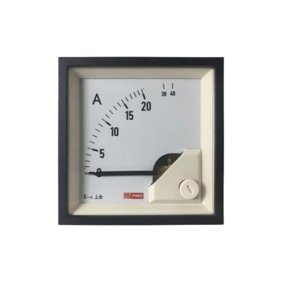 RS PRO 186-2450 Analogue Panel Ammeter 40 (Input)A AC, 72mm x 72mm, 1 % Moving Iron