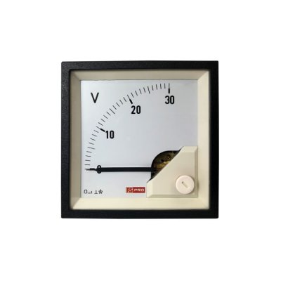 RS PRO 186-2496 Analogue Panel Ammeter DC, 72mm x 72mm, 1 % Moving Coil