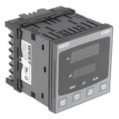 West Instruments P4100-2100-0000 Temperature Controller, 96 x 96 (1/4 DIN)mm, 1 Output Relay