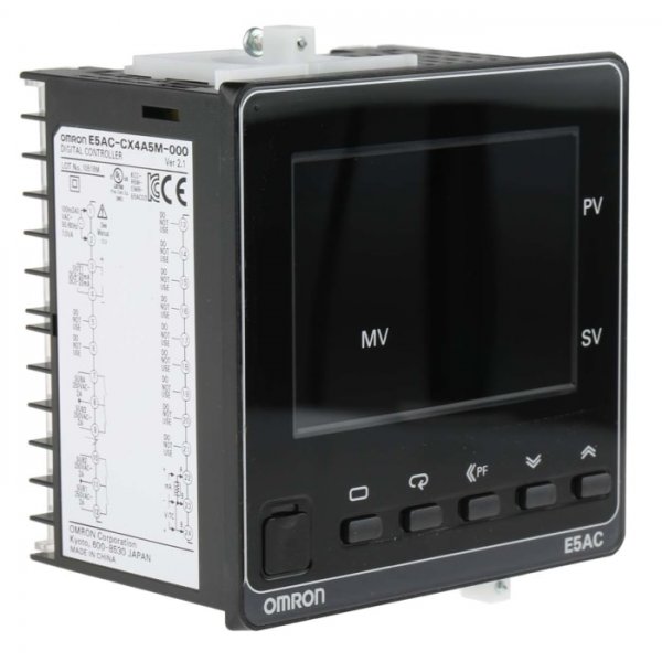Omron E5AC-CX4A5M-000 PID Temperature Controller, 96 x 96mm, 1 Output Linear, 100 → 240 V ac Supply Voltage