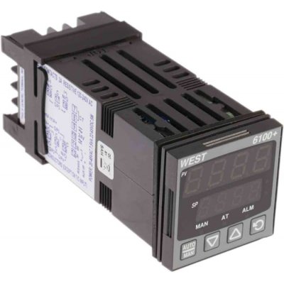 West Instruments P6100-2200-020 Temperature Controller, 48 x 48 (1/16 DIN)mm, 1 Output SSR