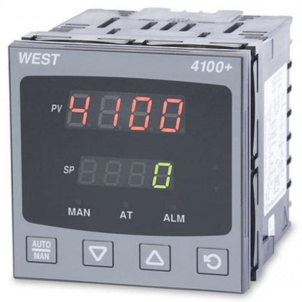 West Instruments P4100-2-1-1-7-0-0-2-0 Temperature Controller, 96 x 96mm 1 Input, 3 Output Analogue