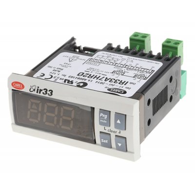 Carel IR33A7HR20 Carel IR33 Panel Mount PID Temperature Controller, 76.2 x 34.2mm, 4 Output SSR, 115  230 V ac Supply Voltage
