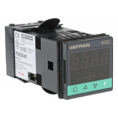 Gefran 400-DR-1-000 Gefran 400 PID Temperature Controller, 48 x 48 (1/16 DIN)mm, 2 Output Logic, Relay