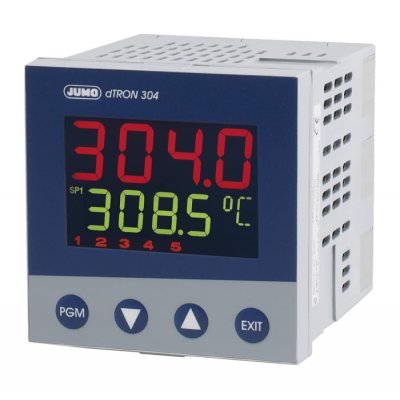 Jumo 703044/181-400-23/000  Temperature Controller, 96 x 96 (1/4 DIN)mm, 5 Output Analogue