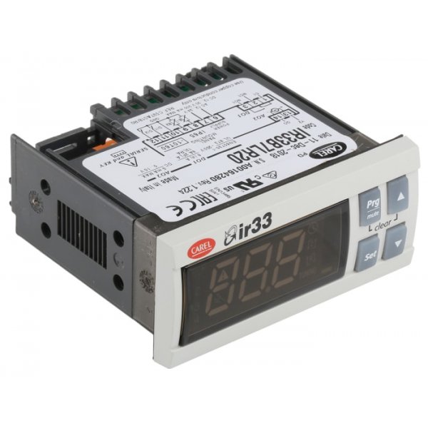 Carel IR33B7LR20 Panel Mount PID Temperature Controller, 76.2 x 34.2mm 2 (Analogue), 2 (Digital) Input