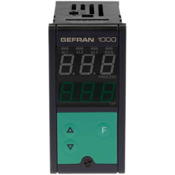 Gefran 1000-R0-2R-0-1 Gefran 1000 PID Temperature Controller, 48 x 96 (1/8 DIN)mm, 1 Output Logic, Relay