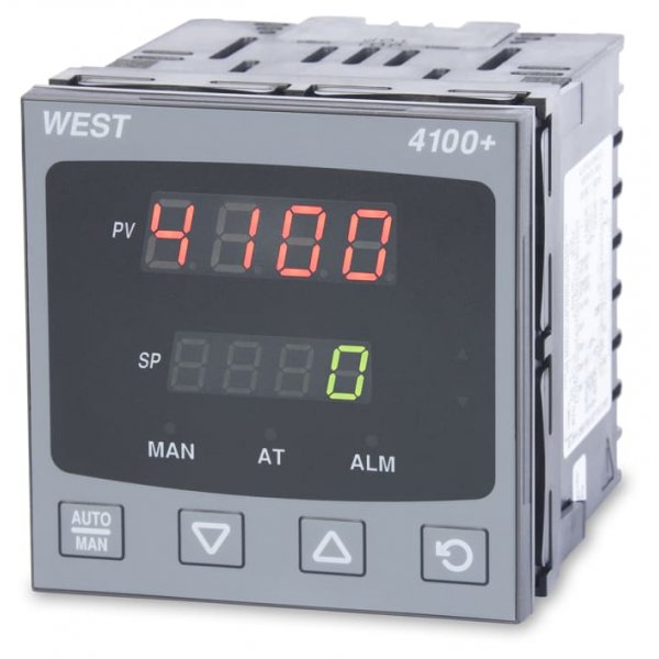 West Instruments P4100-2100-000R Temperature Controller, 96 x 96 (1/4 DIN)mm, 1 Output Relay