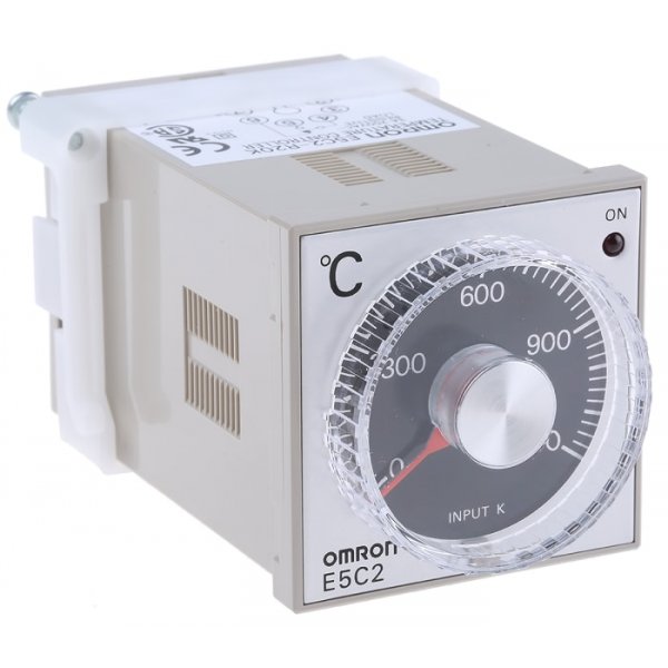 Omron E5C2-R20K AC100-240 0-1200  48 x 48mm, 100 → 240 V ac Supply Voltage