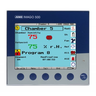 Jumo 703590/281-8800-350000-23-00/ PID Temperature Controller 2 (Analogue), 6 (Binary) Input, 3 Output Analogue