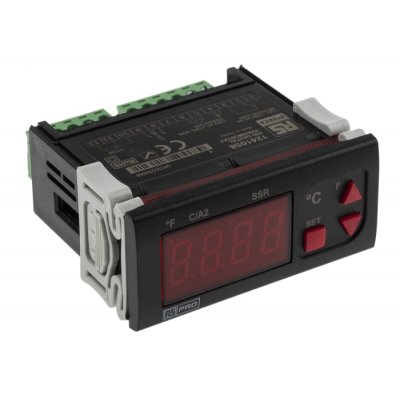RS PRO 124-1058 Panel Mount On/Off Temperature Controller 1 Input, 2 Output Relay
