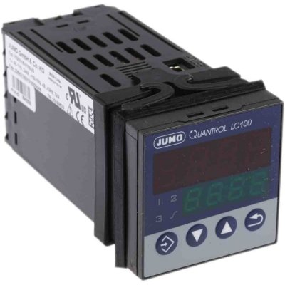 Jumo 702031/8-3100-23  PID Temperature Controller 1 (Analogue), 1 Binary Input, 2 Output Analogue, Relay