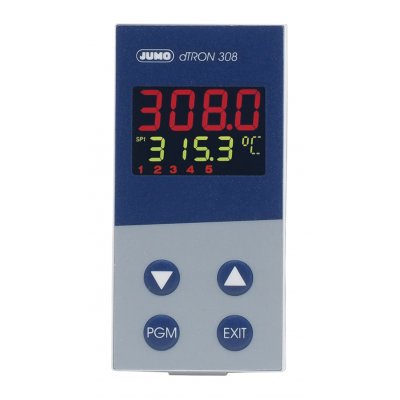 Jumo 703042/181-000-23/000  PID Temperature Controller 4 Output Logic, Relay