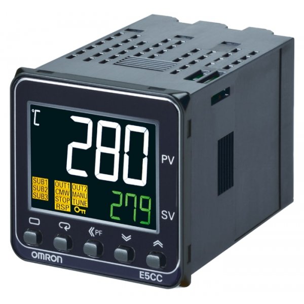 Omron E5CC-QX2DBM-000  Temperature Controller 3 Input, 1 Output Voltage, 24 V ac/dc