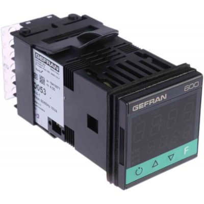 Gefran 600-R-R-R-0-1 PID Temperature Controller 3 Output Relay, 100 V ac, 240 V ac  ON/OFF