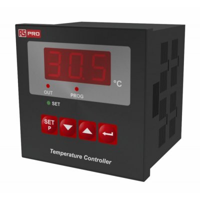 RS PRO 875-1239 1/8 DIN On/Off Temperature Controller 1 Input, 1 Output Relay, 230 V ac