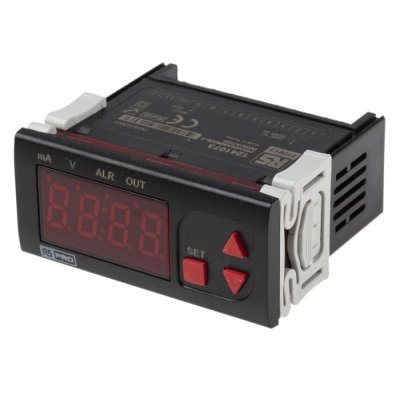 RS PRO 124-1073 Panel Mount Temperature Indicator, 77 x 35mm 4 Input, 230 V ac Supply Voltage