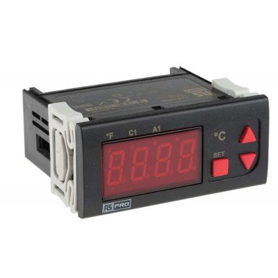 RS PRO 124-1056  On/Off Temperature Controller 1 Input, 2 Output Relay, 230 V ac